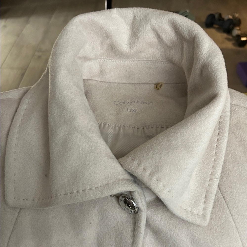 Calvin Klein Women's Cream Swing cape  Coat